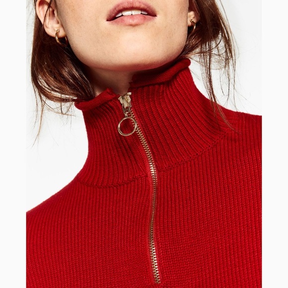 zara zip jumper